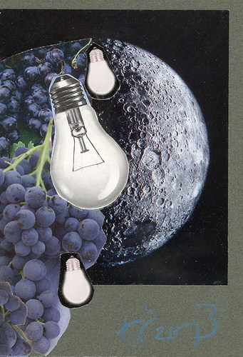 Cartoon: Unseen side of the moon (medium) by Kestutis tagged collage,lithuania,kestutis,space,postcard,aeronautics,moon