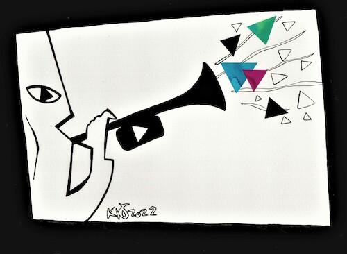 Cartoon: YOUTUBE (medium) by Kestutis tagged youtube,war,krieg,kestutis,lithuania,art,kunst,peace,communication,information,internet