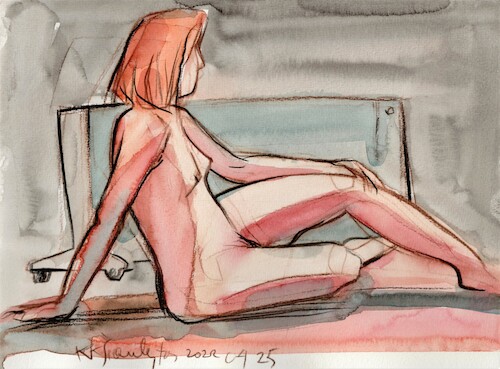 Cartoon: Artists and models. Sketches 3 (medium) by Kestutis tagged sketch,art,kunst,kestutis,lithuania