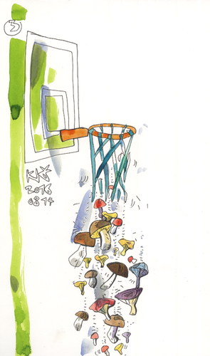 Cartoon: Basketball magic (medium) by Kestutis tagged basketball,magic,kestutis,lithuania,olympics,2016,sports,rio,brazil,games,summer