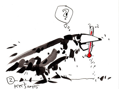 Cartoon: Breakfast. Soil pollution (medium) by Kestutis tagged nature,pollution,breakfast,rook,kestutis,lithuania