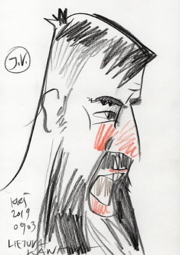 Cartoon: Jonas Valanciunas (medium) by Kestutis tagged sketch,fiba,basketball,world,cup,episode,kestutis,lithuania