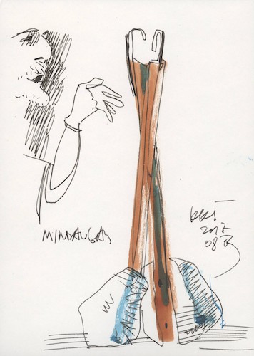 Cartoon: Mindaugas Snipas (medium) by Kestutis tagged sketch,kestutis,lithuania,art,kunst