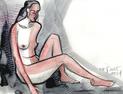 Cartoon: Quick drawings 6 (medium) by Kestutis tagged quick,drawing,nude,art,kunst,sketch,kestutis,lithuania