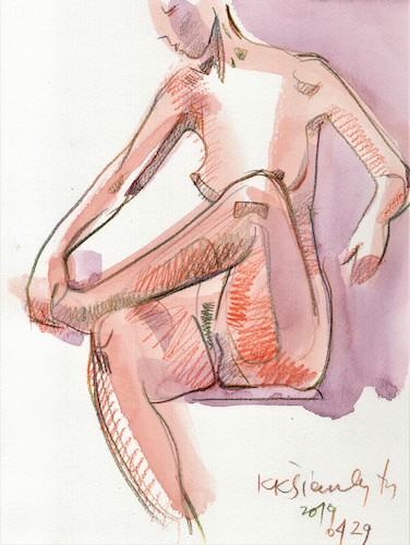 Cartoon: Sketch art. Artist and model 8 (medium) by Kestutis tagged sketch,art,artist,model,kestutis,lithuania