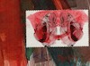 Cartoon: Abstract symmetry (small) by Kestutis tagged abstract symmetry watercolor klecksography stamp dada postcard mail art kestutis lithuania postage