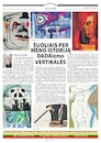 Cartoon: Article about Dadaism (small) by Kestutis tagged newspaper,dada,postcard,art,kunst,kestutis,lithuania