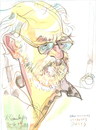 Cartoon: Artist Valerijonas Jucys (small) by Kestutis tagged artist sketch portrait watercolor aquarell vilnius lithuania litauen