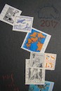 Cartoon: DADA Circuit 1 (small) by Kestutis tagged dada mail art kunst postage stamp postcard kestutis lithuania