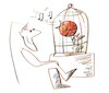 Cartoon: Daily life of a basketball fan (small) by Kestutis tagged basketball,kestutis,lithuania,europe,ball,bird,sports,championship,life,eurobasket,fiba