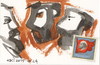 Cartoon: Discussion about war and peace (small) by Kestutis tagged postcard,dada,lenin,dadaism,war,peace,kestutis,ukraine,russia,europe,lithuania,discussion