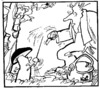 Cartoon: DUEL (small) by Kestutis tagged incident forest wald pilze duel mushrooms