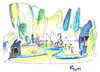 Cartoon: ECOLOGY (small) by Kestutis tagged ecology,environment,nature,recreation,relaxation,angler
