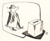 Cartoon: ELECTIONS LEADER (small) by Kestutis tagged election,leader,kestutis,siaulytis,lithuania,hat,reporters,photographers