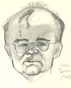 Cartoon: Gorbachyov - 1988 (small) by Kestutis tagged gorbachyov,kestutis,siaulytis,lithuania,caricature,ussr,soviet
