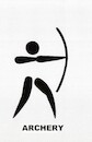 Cartoon: Interpretation of signs. Archery (small) by Kestutis tagged interpretation,kestutis,lithuania,olympic,games,sports,paris,2024,signs,archery