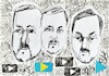 Cartoon: Ivan Yakovina (small) by Kestutis tagged youtube,journalist,sketch,war,ukraie,russia,russland,kestutis,lithuania