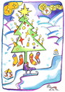 Cartoon: Journey to Christmas (small) by Kestutis tagged reise,weihnachten,journey,christmas,2012,kestutis,lithuania,adventure,santa,claus