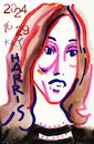 Cartoon: Kamala Harris (small) by Kestutis tagged kamala harris election discussion debate kestutis lithuania sketch postcard donald trump