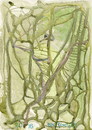 Cartoon: Lithuanian birch (small) by Kestutis tagged dada,watercolor,lithuania,birch,kestutis,art,kunst