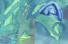 Cartoon: Malachite. Time dimension (small) by Kestutis tagged liner,dada,postcard,malachite,time,dimension,kestutis,lithuania,art,kunst