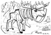 Cartoon: Moose looking for Santa Claus (small) by Kestutis tagged weihnachten santa claus moose elch winter christmas kestutis lithuania animal nature adventure