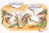Cartoon: OKTOBERFEST - 4. ALIEN (small) by Kestutis tagged oktoberfest,alien,foreigner,abstinent,kestutis,siaulytis,lithuania,adventure,bier,beer