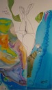 Cartoon: Relaxation (small) by Kestutis tagged relaxation watercolor dada kestutis lithuania