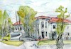 Cartoon: Resort town motifs. Druskininkai (small) by Kestutis tagged watercolor,sketch,art,kunst,resort,druskininkai,town,kestutis,lithuania