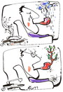 Cartoon: ROMANCE (small) by Kestutis tagged romance,song,music,pipe,romanze