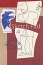 Cartoon: Sketch pad (small) by Kestutis tagged sketch,theatre,dada,postcard,kestutis,lithuania