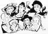 Cartoon: Theater performance. Actors (small) by Kestutis tagged actor,theater,sketch,kestutis,lithuania