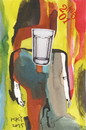 Cartoon: Thirst (small) by Kestutis tagged dada postcard kestutis lithuania thirst