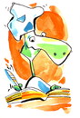 Cartoon: TURTLE RECIPES. Smoked fish (small) by Kestutis tagged turtle recipes buch book kitchen pirate food smoked fish kestutis siaulytis lithuania adventure