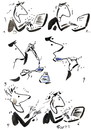 Cartoon: WRITER (small) by Kestutis tagged writer,vitality,novel,book,energy,will,vim,tinte,kestutis,siaulytis,activity,nerve,spoon,adventure,happening,ink,creativity,computer
