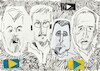 Cartoon: Youtube stars - with Ukraine! (small) by Kestutis tagged sketch youtube war stars ukraine russia russland krieg kestutis lithuania