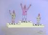 Cartoon: winners - winners throne (small) by Zoran tagged sport,winners,throne,money