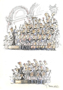 Cartoon: Die Philharmonie (small) by jiribernard tagged konzert musik philharmonie dank dirigent finale verbeugung klassik konzerthaus odeon konzertsaal exhibitionist schlußakkord