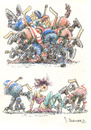 Cartoon: ohne Titel (small) by jiribernard tagged eishockey,rauferei,kampf,spielunterbrechung,eiskunstläuferin,hartemänner,attacke,angriff,ansturm,offensive
