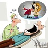 Cartoon: At the dentist (small) by krutikof tagged dentist,patient,treatment