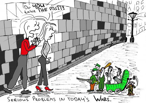 Cartoon: Todays wars (medium) by al_sub tagged war,children