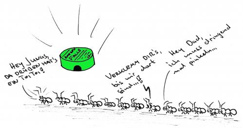 Cartoon: Toitoi (medium) by al_sub tagged toitoi,dixi,klo,ameisen,köder