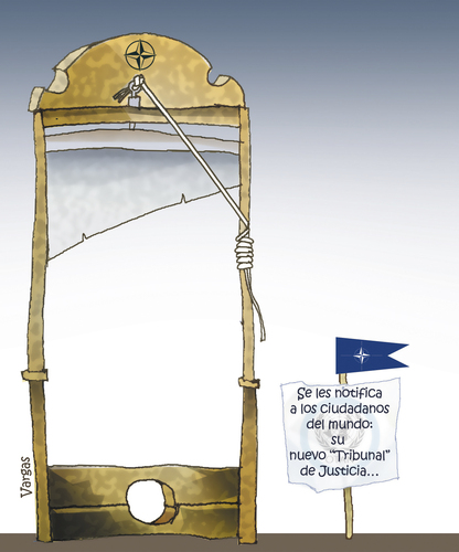 Cartoon: TRIBUNAL DE JUSTICIA MUNDIAL (medium) by OTORONGO tagged politica