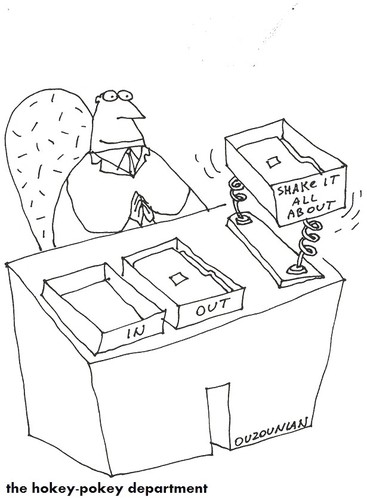 Cartoon: business and stuff (medium) by ouzounian tagged business,desks
