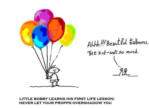 Cartoon: kids and stuff (medium) by ouzounian tagged kids,balloons,lessons,life