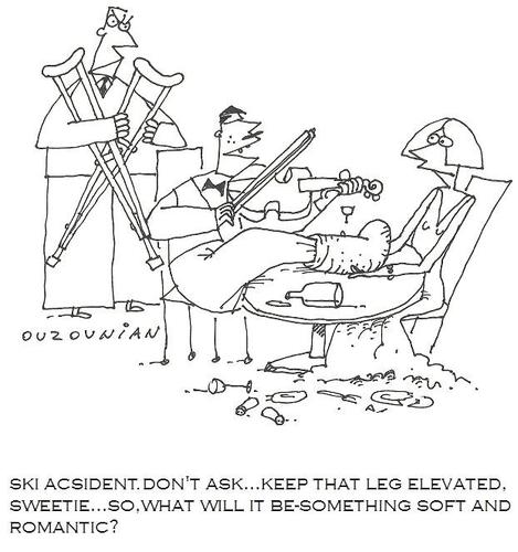 Cartoon: pushy musicians (medium) by ouzounian tagged musicians,dating,music,violins,restaurants