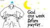 Cartoon: god and stuff (small) by ouzounian tagged god,money,payday,employment