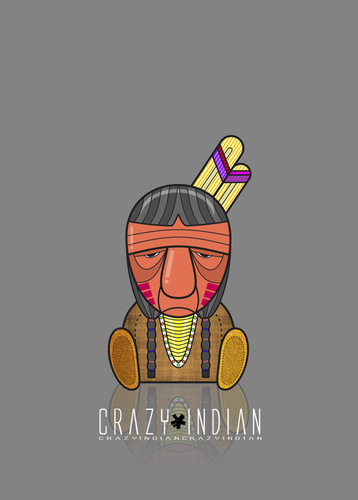 Cartoon: Sitting Bull (medium) by StajevskiArt tagged crazy,indian
