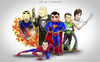 Cartoon: Superheroes (small) by StajevskiArt tagged human,torch,punisher,spiderman,superman,green,lantern,wolverine