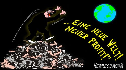 Cartoon: Cartoon 0036 (medium) by cartoonfuzzy tagged hai,profit,erde,humourus,humoristico,globalization,cartoons,cartunes,caricature,caricatura,caricaturas,karikaturen,politik,political,herresbach,wahlen,freiheit,globalisierung,krieg,michel,deutscher,innenpolitik,aussenpolitik,comixfuzzy,cartoonfuzzy